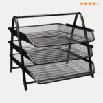 Zuvo Mesh Desk Organiser 3 Tier Letter Tray